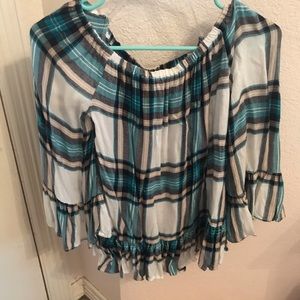 Off-the-shoulder blouse